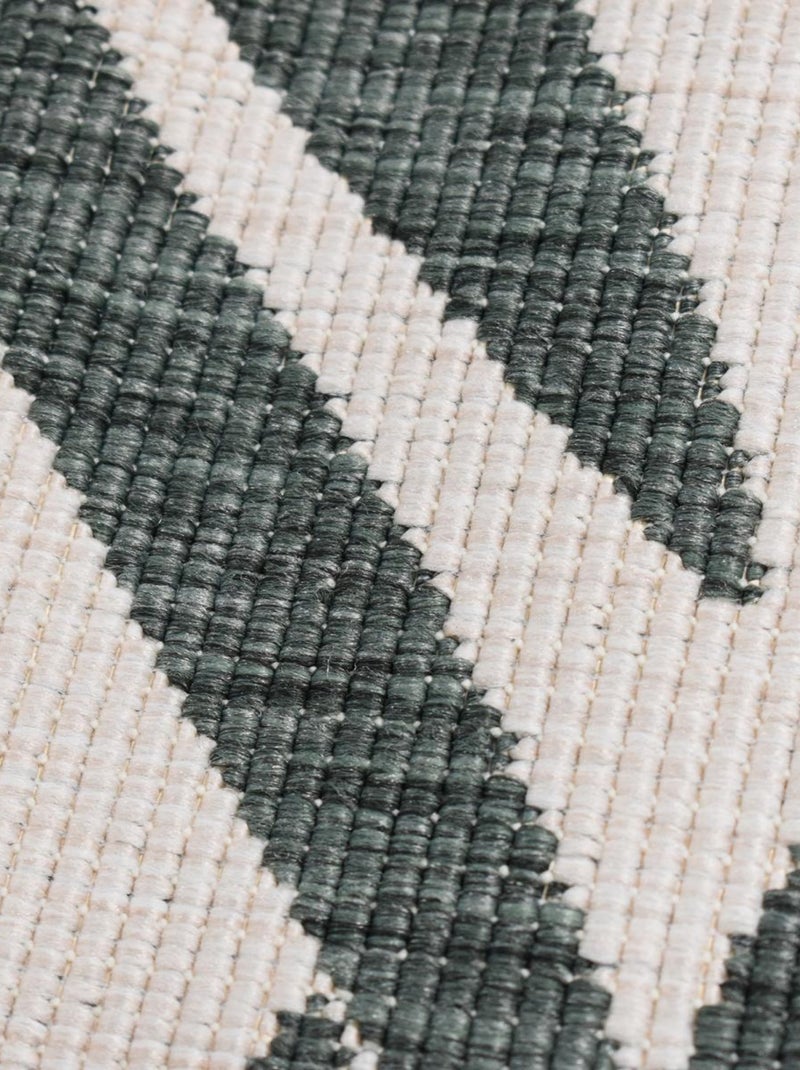 Tapis extérieur, kilim reversible LYN2 P REVERSIBLE Vert - Kiabi
