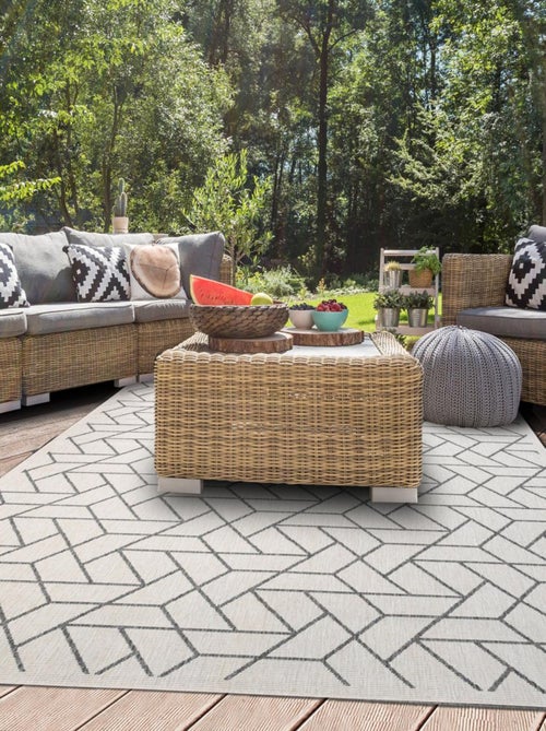 Tapis extérieur, kilim reversible LYN2 R REVERSIBLE - Kiabi