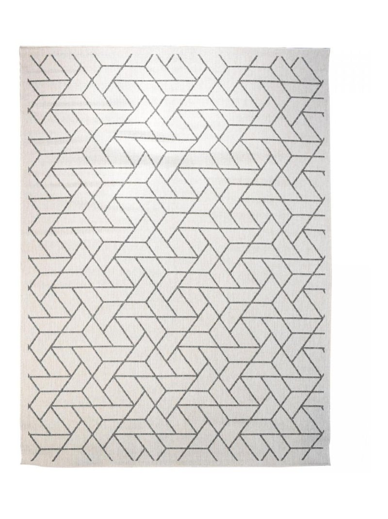 Tapis extérieur, kilim reversible LYN2 R REVERSIBLE Argent - Kiabi