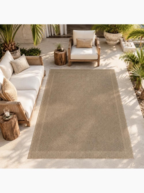 Tapis extérieur, motif faux uni, style kilim, lyn13 reza 5 - Kiabi