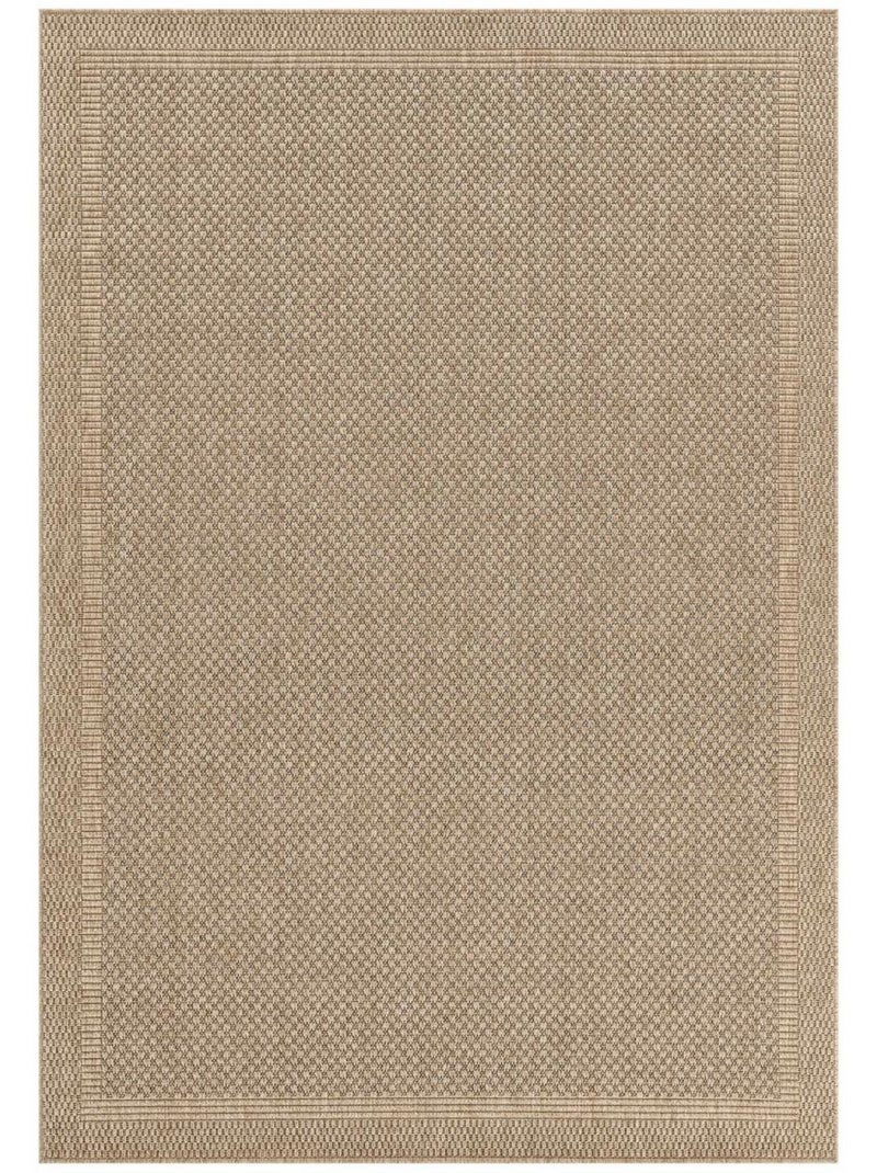 Tapis extérieur, motif faux uni, style kilim, lyn13 reza 5 Beige - Kiabi