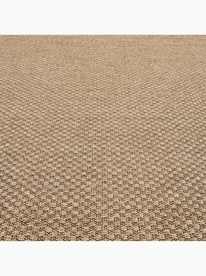 Tapis extérieur, motif faux uni, style kilim, lyn13 reza 5 Beige - Kiabi