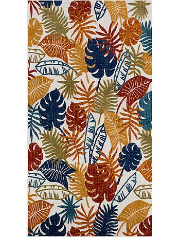 Tapis extérieur motif feuilles