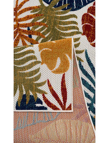 Tapis extérieur motif feuilles