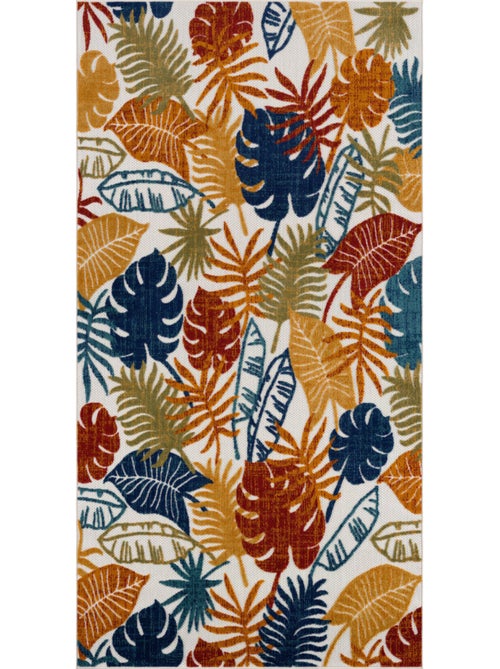Tapis extérieur motif feuilles - Kiabi