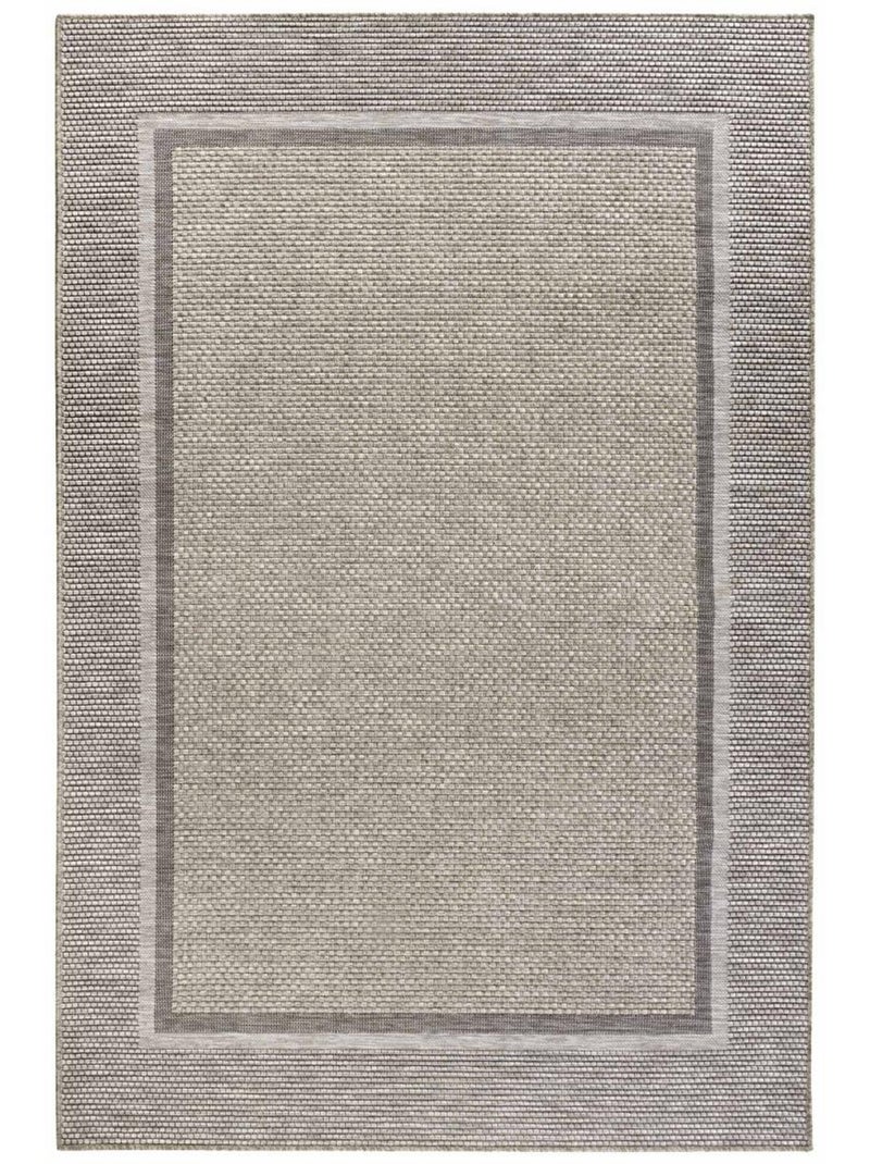 Tapis exterieur motif simple, luitwin, structure robuste Marron - Kiabi