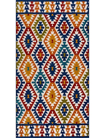 Tapis extérieur motifs géométriques