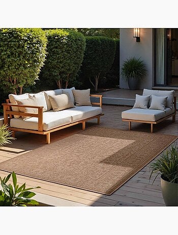Tapis exterieur kilim oriental authentique, norient, idéal terrasse