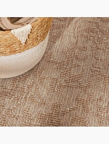 Tapis exterieur kilim oriental authentique, norient, idéal terrasse
