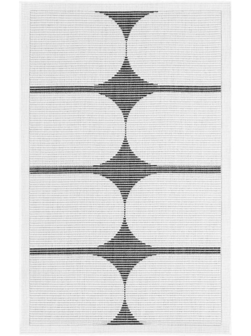 Tapis exterieur sventi géométrique Blanc - Kiabi