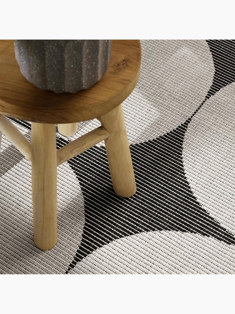 Tapis exterieur sventi géométrique Blanc - Kiabi