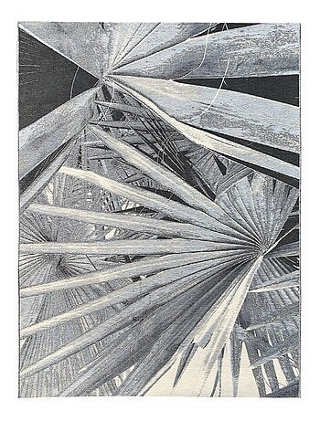 Tapis extérieur tissé kilim rectangle BACAO