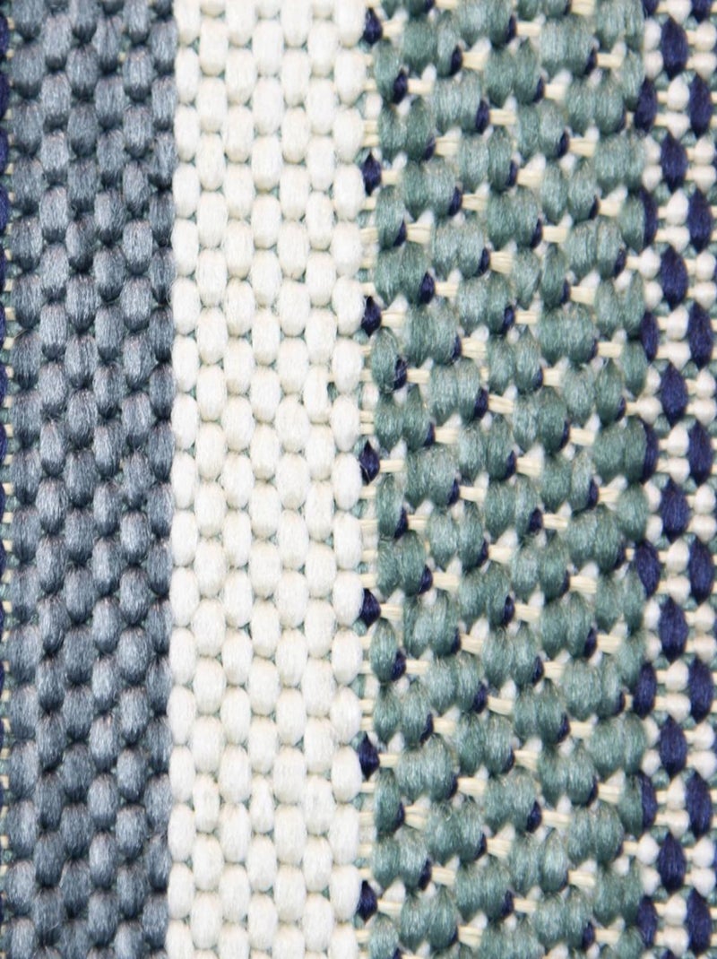 Tapis extérieur tissé kilim rectangle casada 13 Bleu - Kiabi