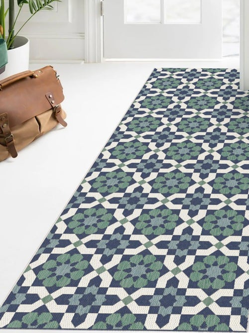 Tapis extérieur tissé kilim rectangle casada 14 - Kiabi Tapis extérieur tissé kilim rectangle casada 14 - Kiabi
