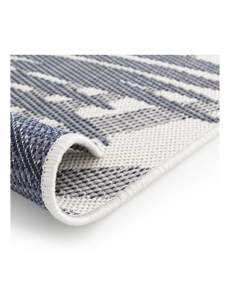 Tapis extérieur tissé kilim rectangle CASADA 15 Gris - Kiabi