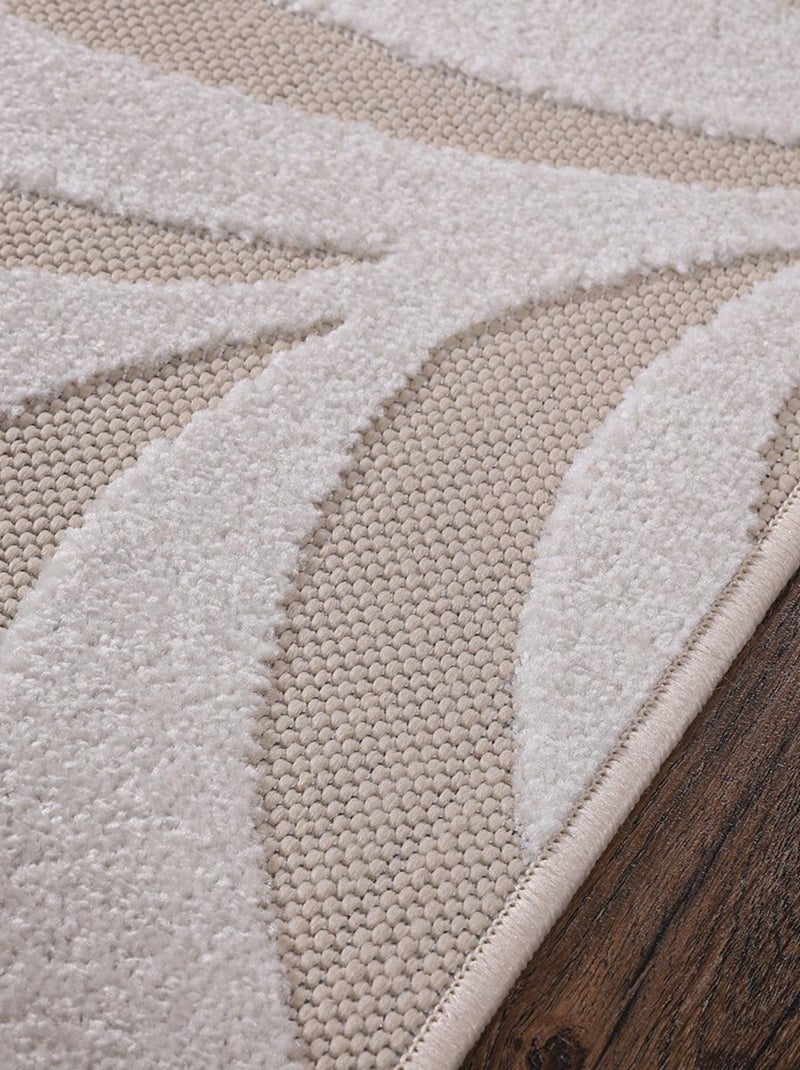Tapis extérieur tissé kilim rectangle CHIMEK Ecru - Kiabi
