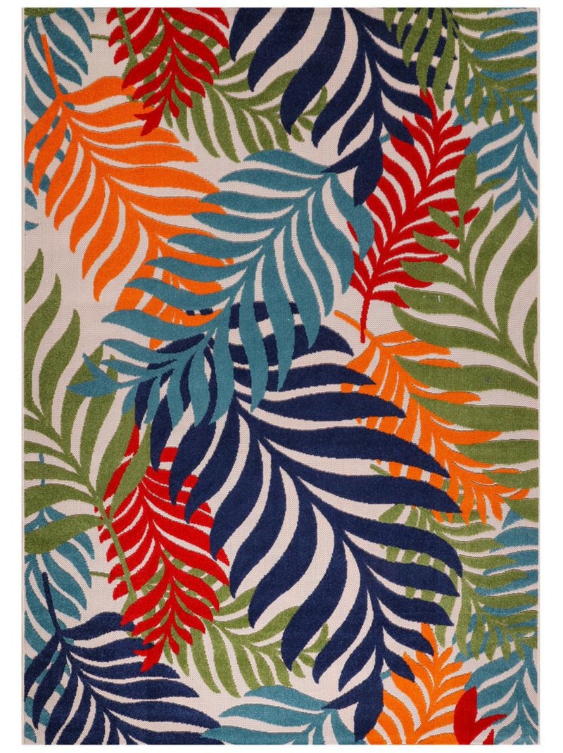 Tapis extérieur tissé kilim rectangle CHIMEK Multicolore - Kiabi