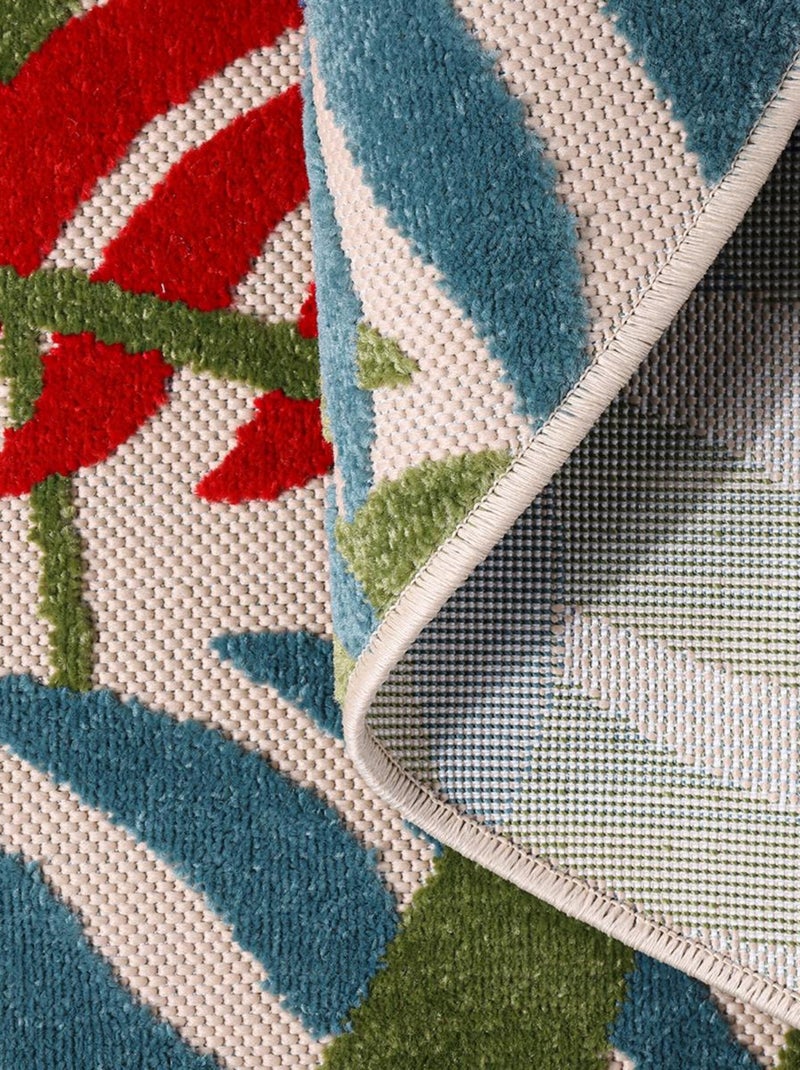 Tapis extérieur tissé kilim rectangle CHIMEK Multicolore - Kiabi