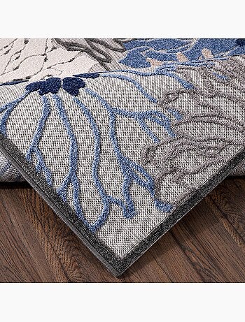 Tapis extérieur tissé kilim rectangle CHIMEKA