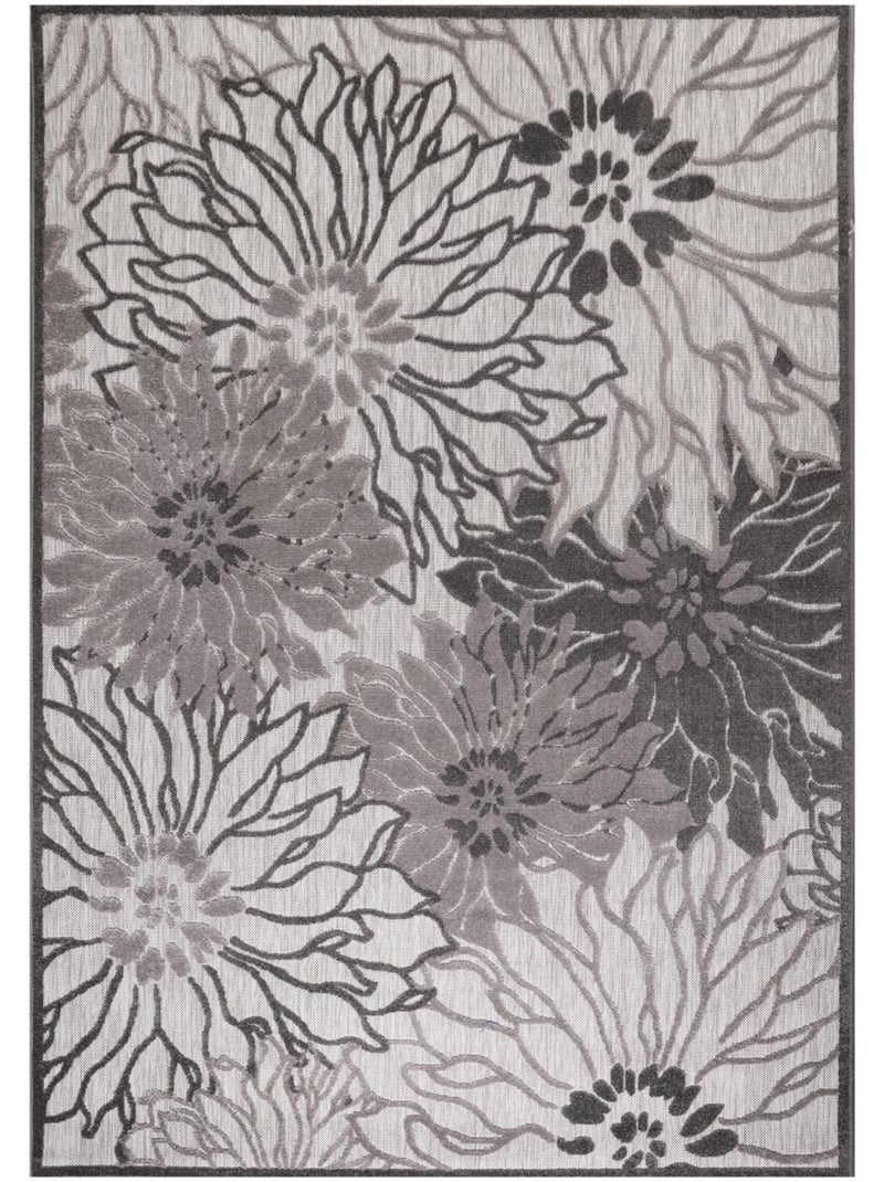 Tapis extérieur tissé kilim rectangle CHIMEKA Gris - Kiabi