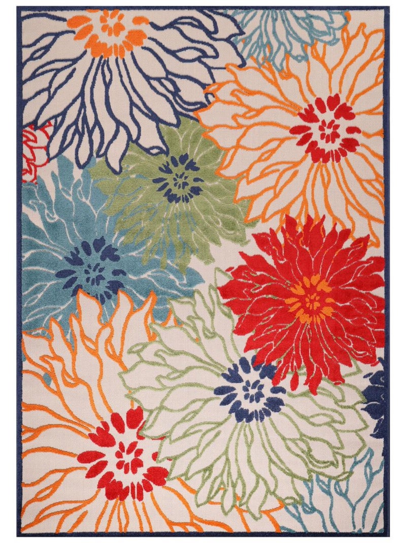 Tapis extérieur tissé kilim rectangle CHIMEKA Multicolore - Kiabi