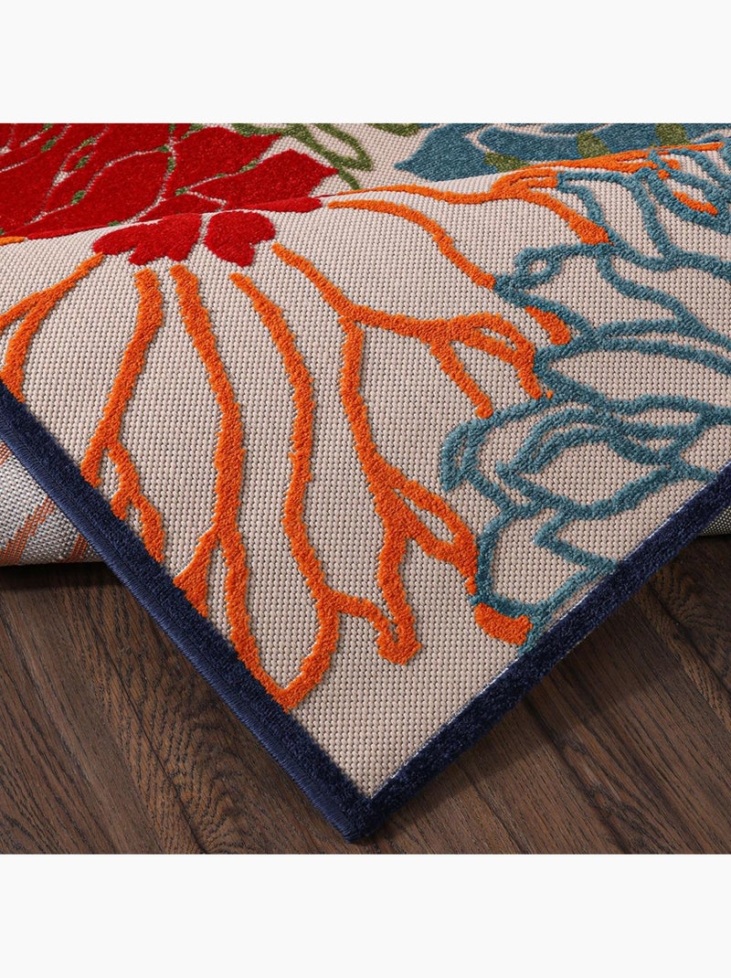 Tapis extérieur tissé kilim rectangle CHIMEKA Multicolore - Kiabi