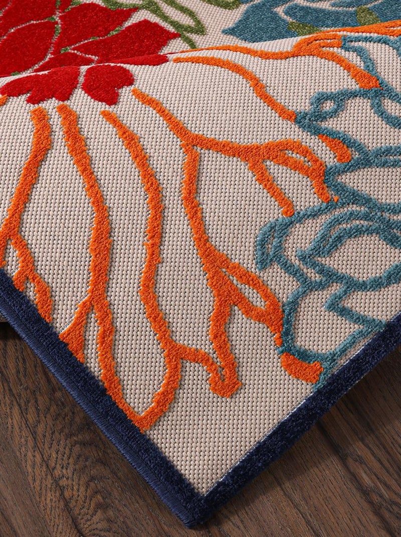 Tapis extérieur tissé kilim rectangle CHIMEKA Multicolore - Kiabi