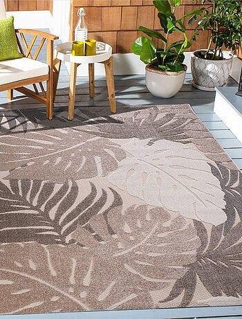 Tapis extérieur tissé kilim rectangle CHIMEKI