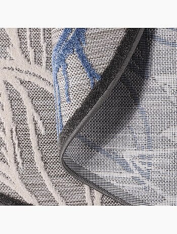 Tapis rond d'extérieur tissé kilim CHIMEKO