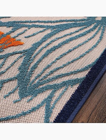 Tapis extérieur tissé kilim rectangle CHIMEKO