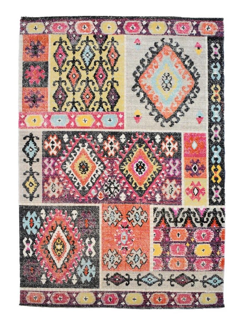Tapis extérieur tissé kilim rectangle EXT LAHORS Multicolore - Kiabi