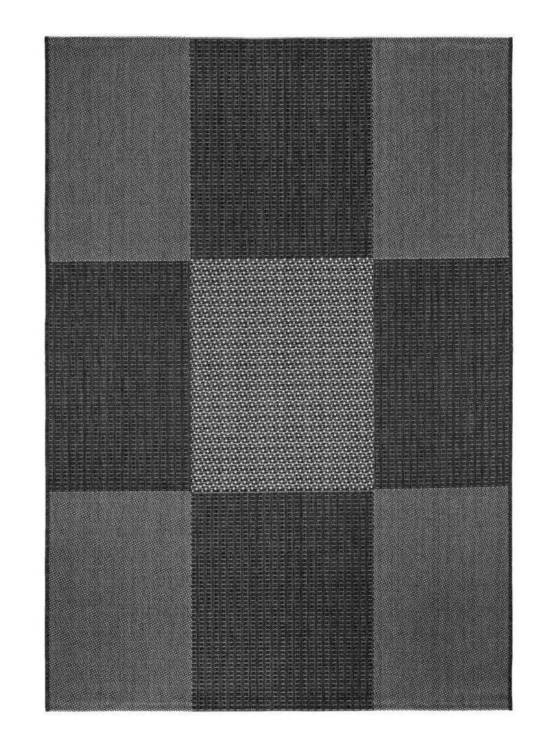 Tapis extérieur tissé kilim rectangle EXTERNA Gris - Kiabi