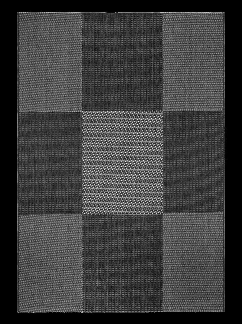 Tapis extérieur tissé kilim rectangle EXTERNA Gris - Kiabi