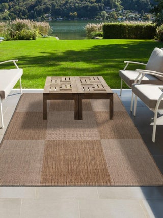 Tapis extérieur tissé kilim rectangle EXTERNA