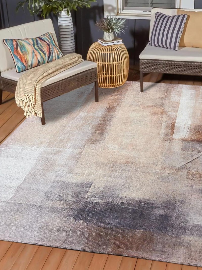 Tapis extérieur tissé kilim rectangle HOMAL Beige - Kiabi
