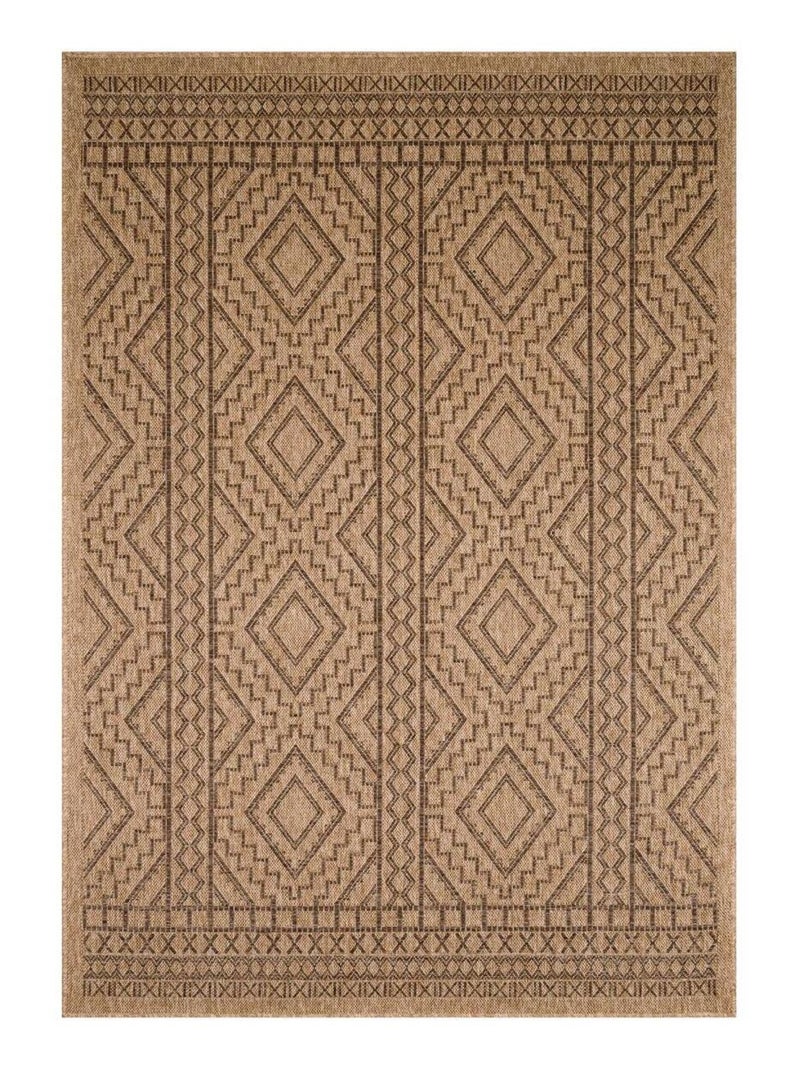 Tapis extérieur tissé kilim rectangle JUTE ART 2 Marron - Kiabi