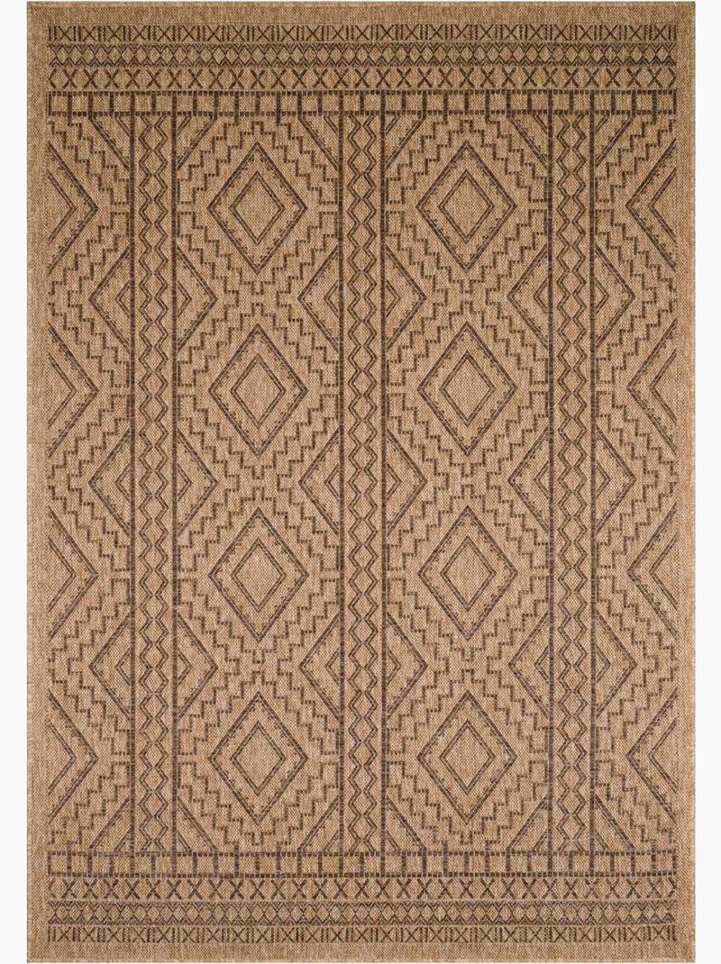 Tapis extérieur tissé kilim rectangle JUTE ART 2 Marron - Kiabi