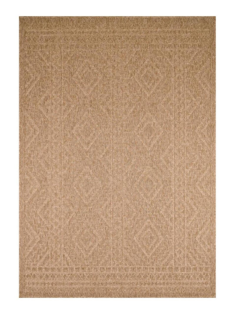 Tapis extérieur tissé kilim rectangle JUTE ART 3 Beige - Kiabi