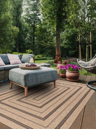 Tapis extérieur tissé kilim rectangle JUTE ART 5