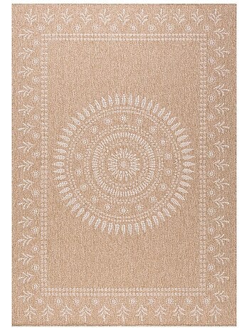 Tapis extérieur tissé kilim rectangle jute art 6