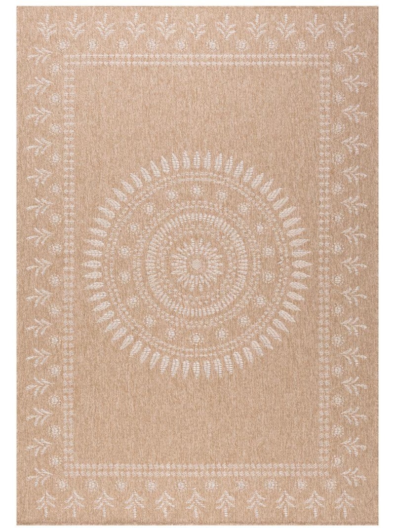 Tapis extérieur tissé kilim rectangle jute art 6 Beige - Kiabi