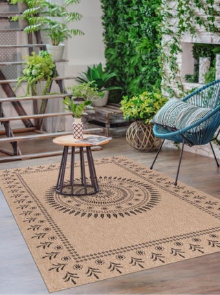 Tapis extérieur tissé kilim rectangle JUTE ART 6
