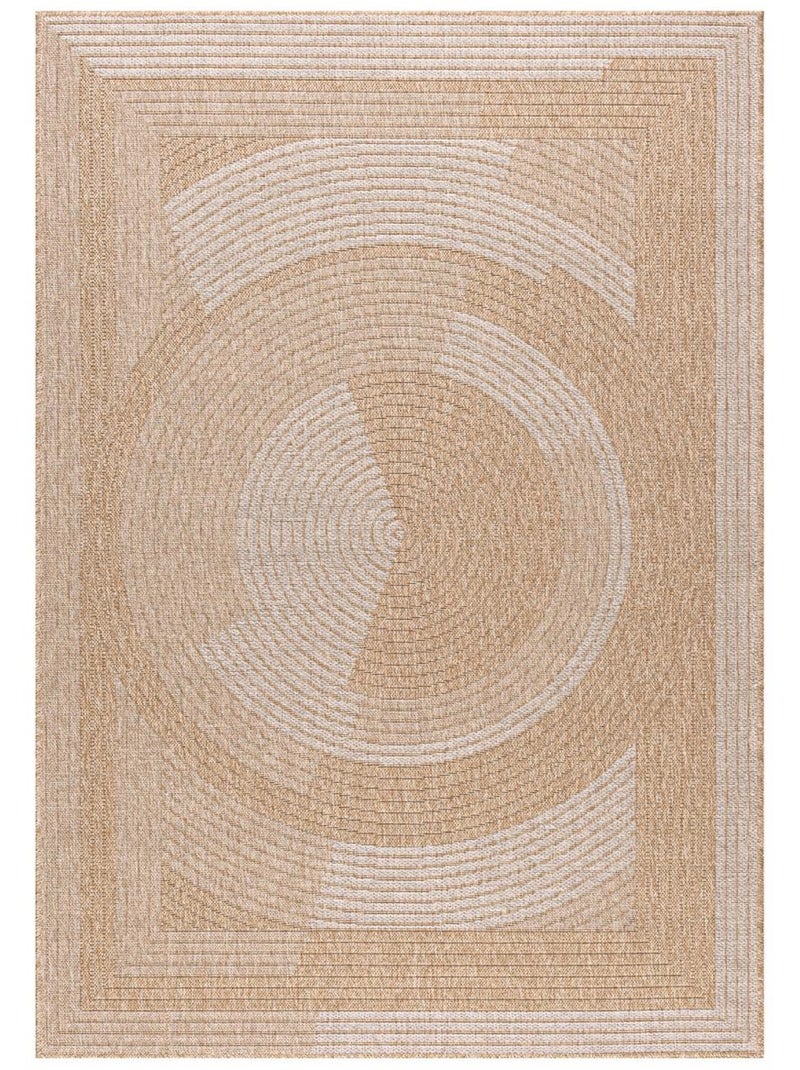 Tapis extérieur tissé kilim rectangle JUTE ART 7 Beige - Kiabi
