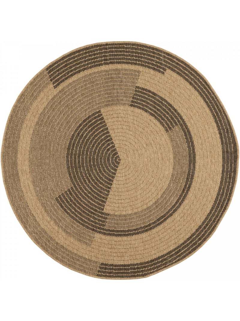 Tapis extérieur tissé kilim rectangle JUTE ART 7 Noir - Kiabi