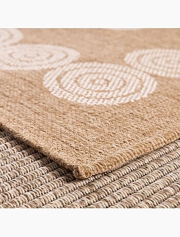 Tapis extérieur tissé kilim rectangle JUTE ART 8