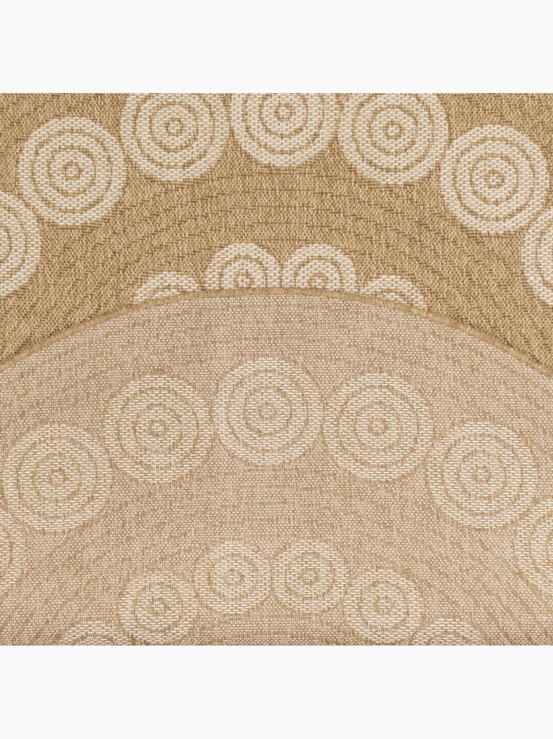 Tapis extérieur tissé kilim rectangle JUTE ART 8 Beige - Kiabi