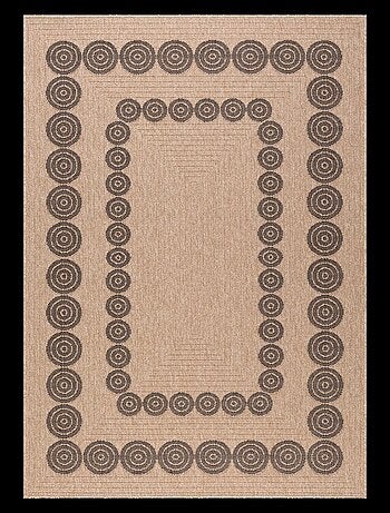 Tapis extérieur tissé kilim rectangle JUTE ART 8