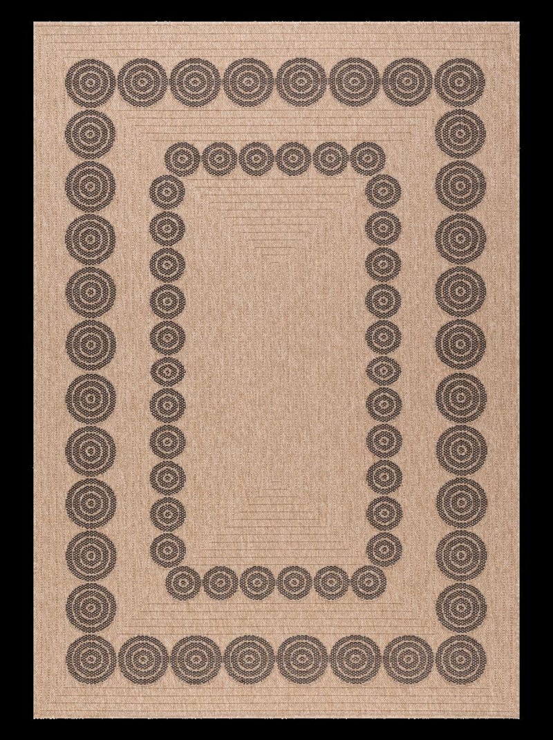 Tapis extérieur tissé kilim rectangle JUTE ART 8 Noir - Kiabi