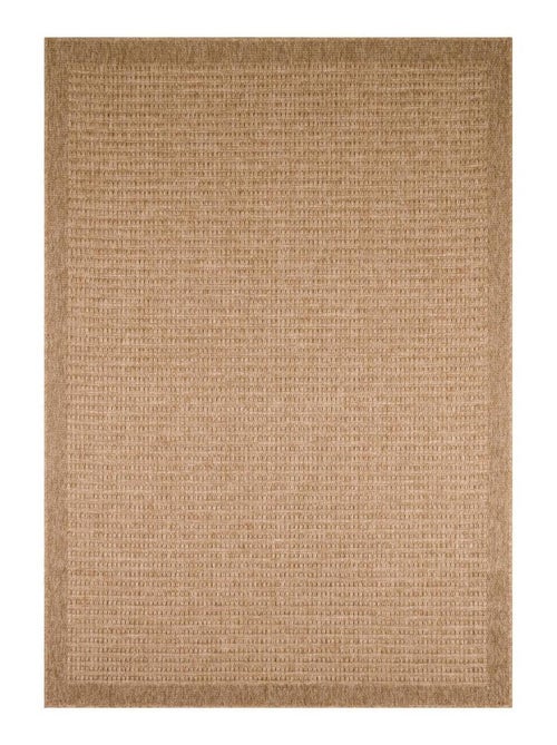 Tapis extérieur tissé kilim rectangle jute art - Kiabi