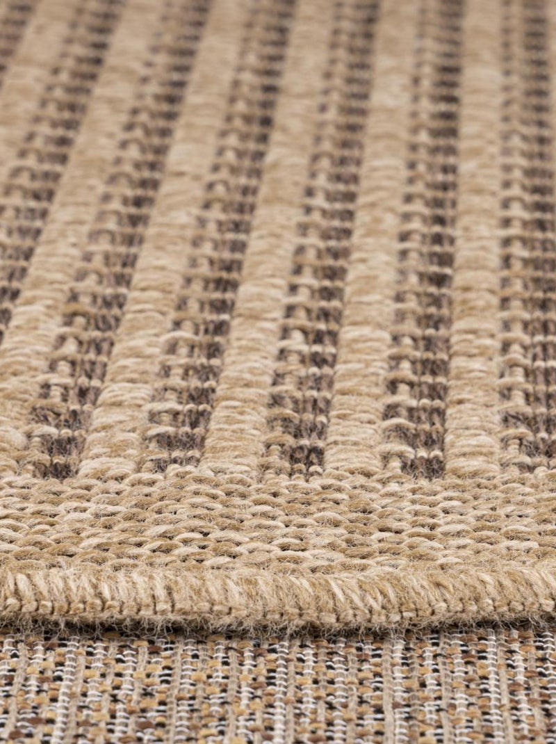 Tapis extérieur tissé kilim rectangle JUTE ART Marron - Kiabi
